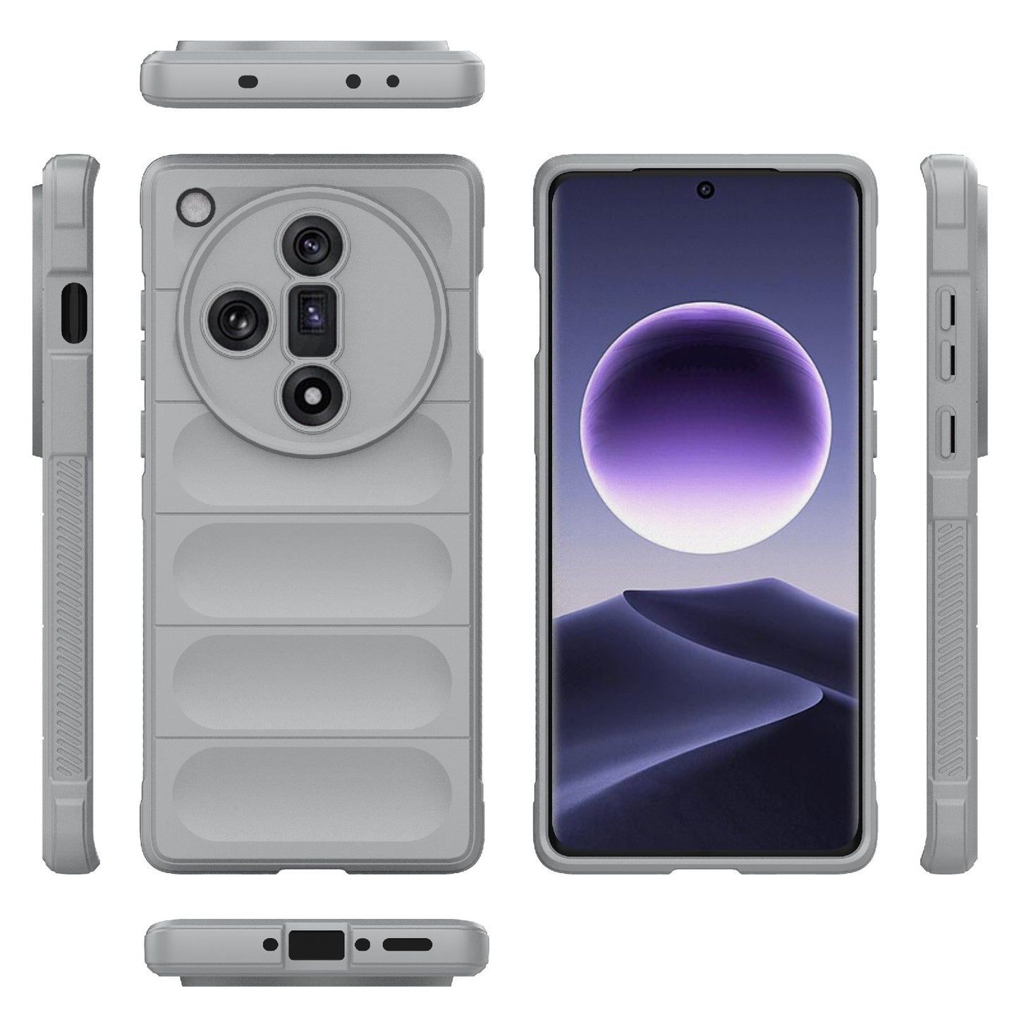 OPPO Find X7 5G Magic Shield TPU + Flannel Phone Case - Stylish, Durable, and Lightweight Protection