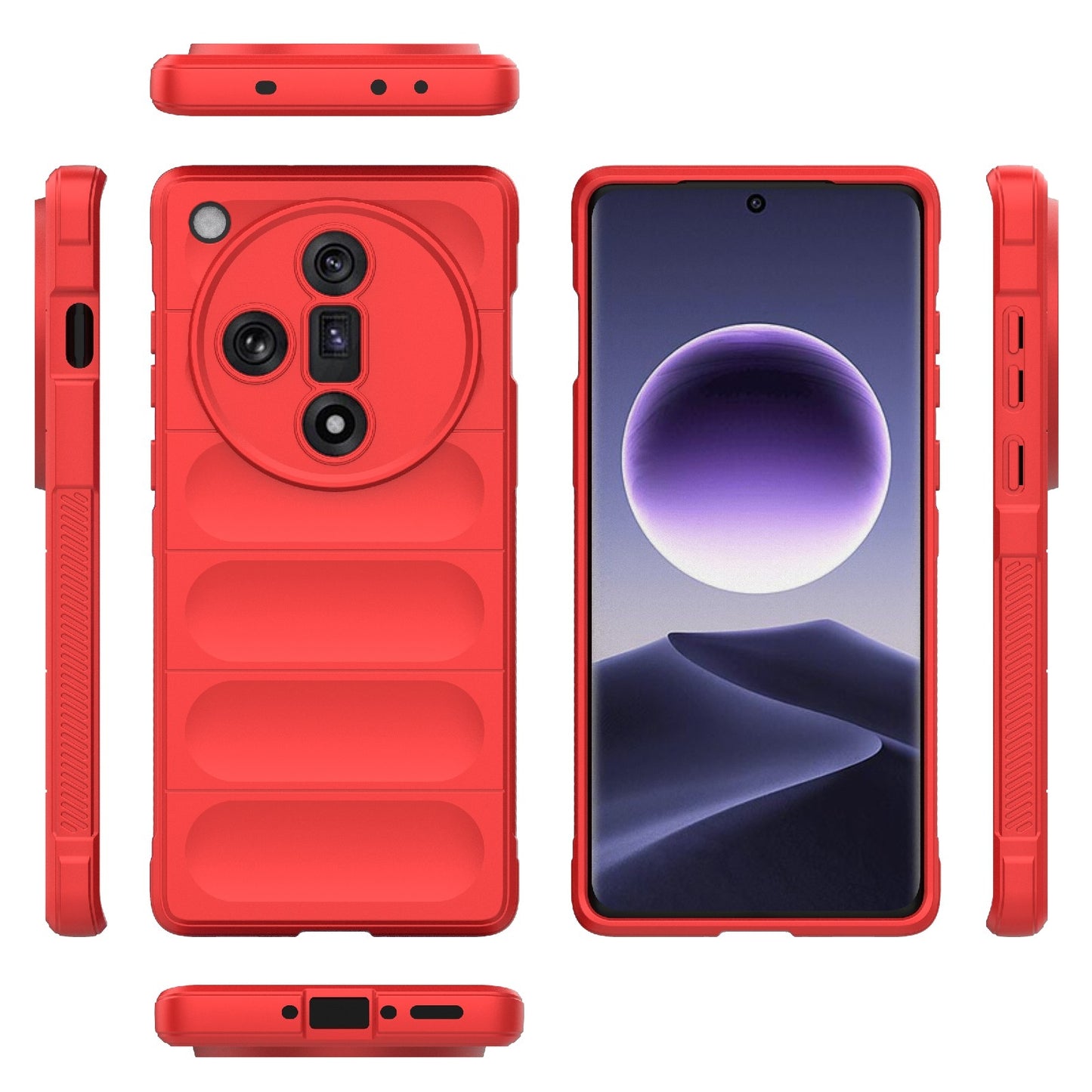 OPPO Find X7 5G Magic Shield TPU + Flannel Phone Case - Stylish, Durable, and Lightweight Protection