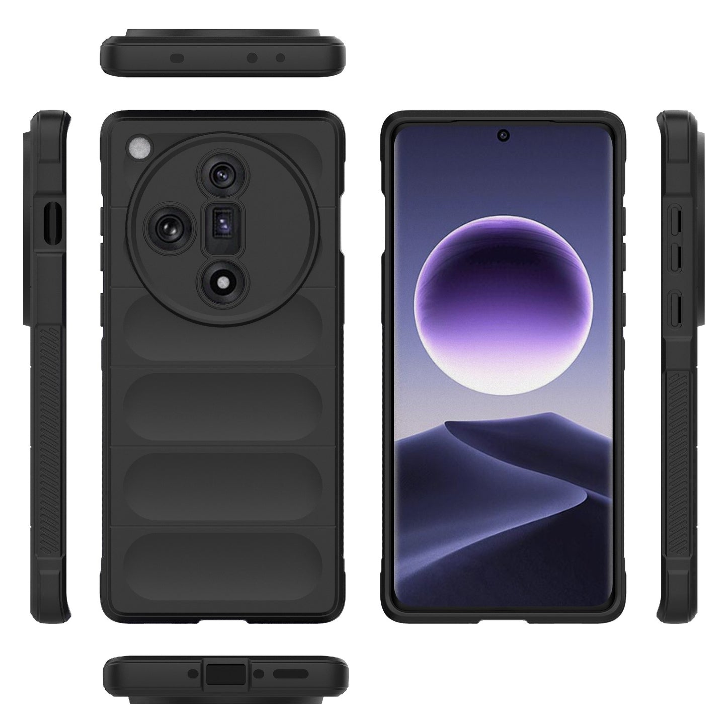 OPPO Find X7 5G Magic Shield TPU + Flannel Phone Case - Stylish, Durable, and Lightweight Protection