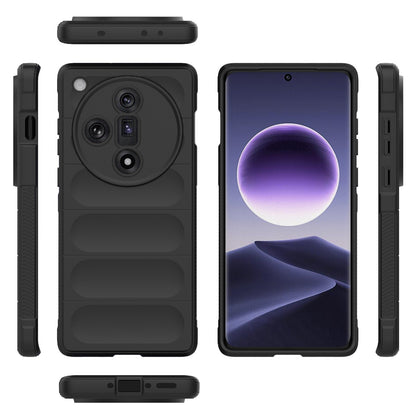 OPPO Find X7 5G Magic Shield TPU + Flannel Phone Case - Stylish, Durable, and Lightweight Protection