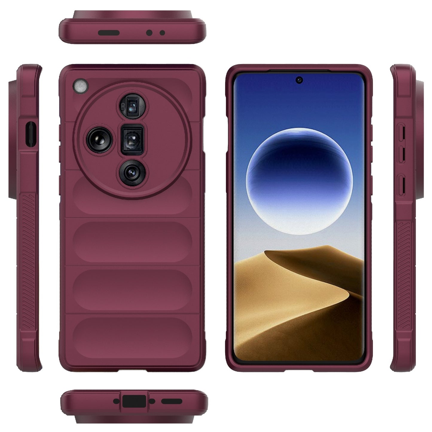 OPPO Find X7 Ultra 5G Magic Shield TPU + Flannel Phone Case - Stylish, Durable, and Lightweight Protection