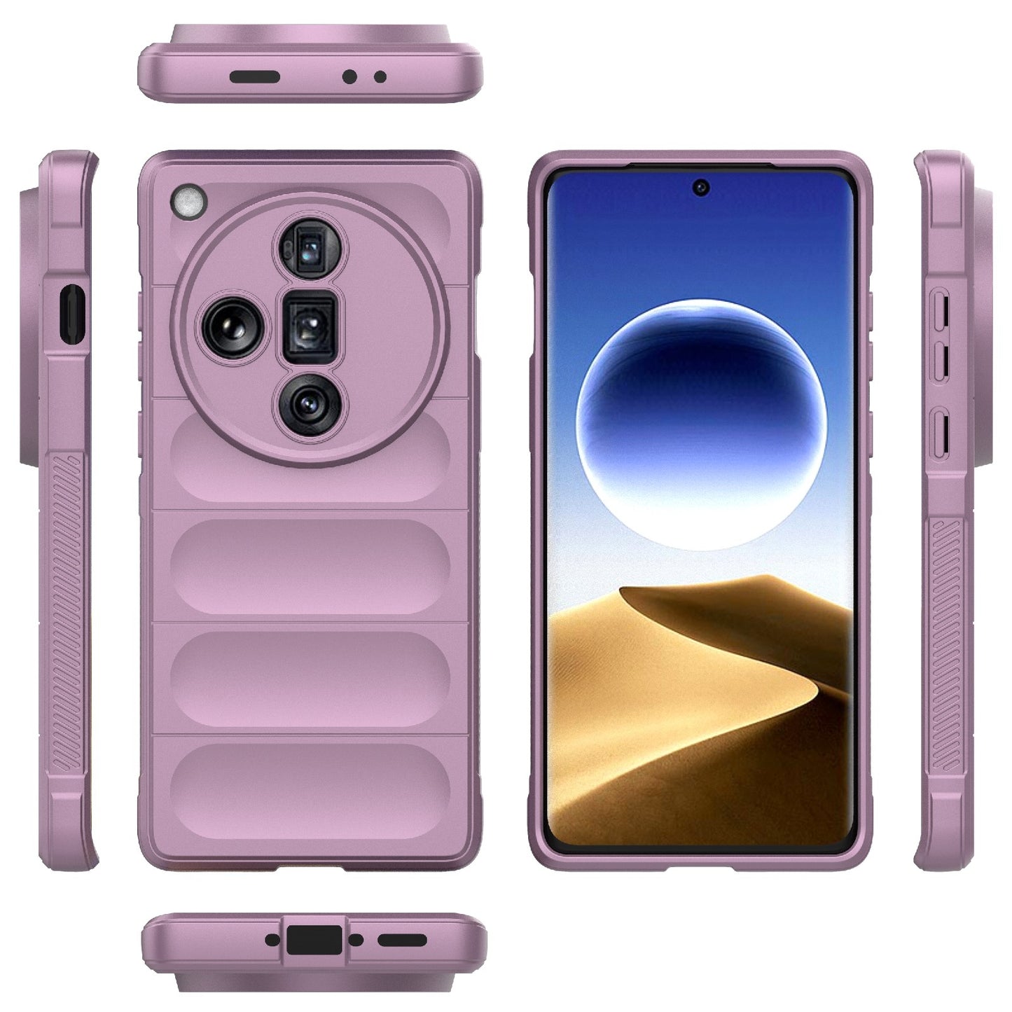 OPPO Find X7 Ultra 5G Magic Shield TPU + Flannel Phone Case - Stylish, Durable, and Lightweight Protection