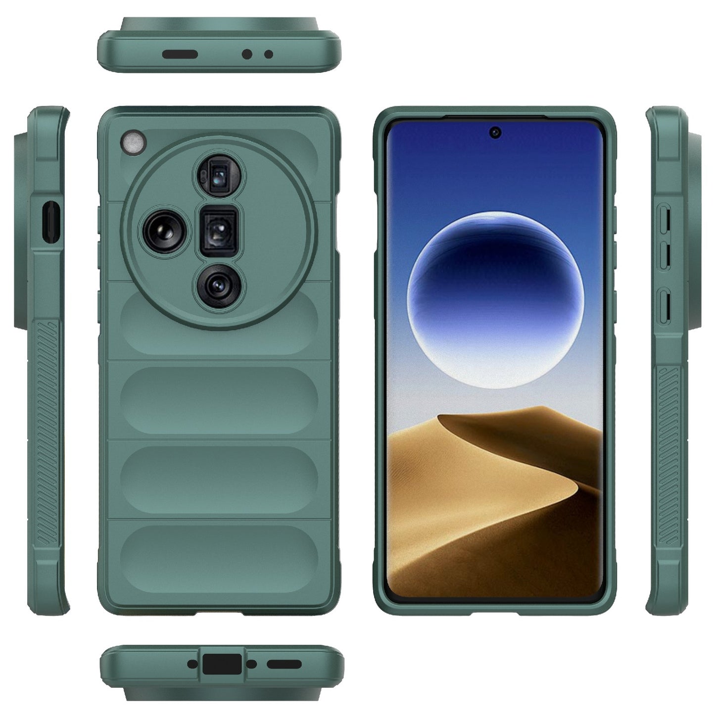 OPPO Find X7 Ultra 5G Magic Shield TPU + Flannel Phone Case - Stylish, Durable, and Lightweight Protection