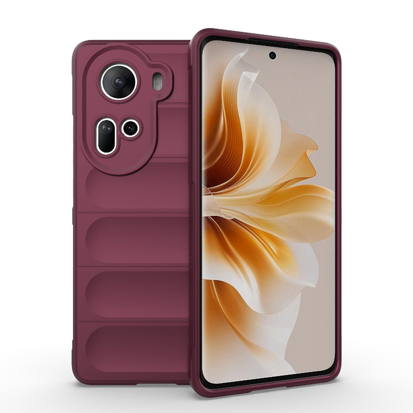 OPPO Reno11 5G Global Magic Shield TPU + Flannel Phone Case - Stylish, Durable, and Lightweight Protection