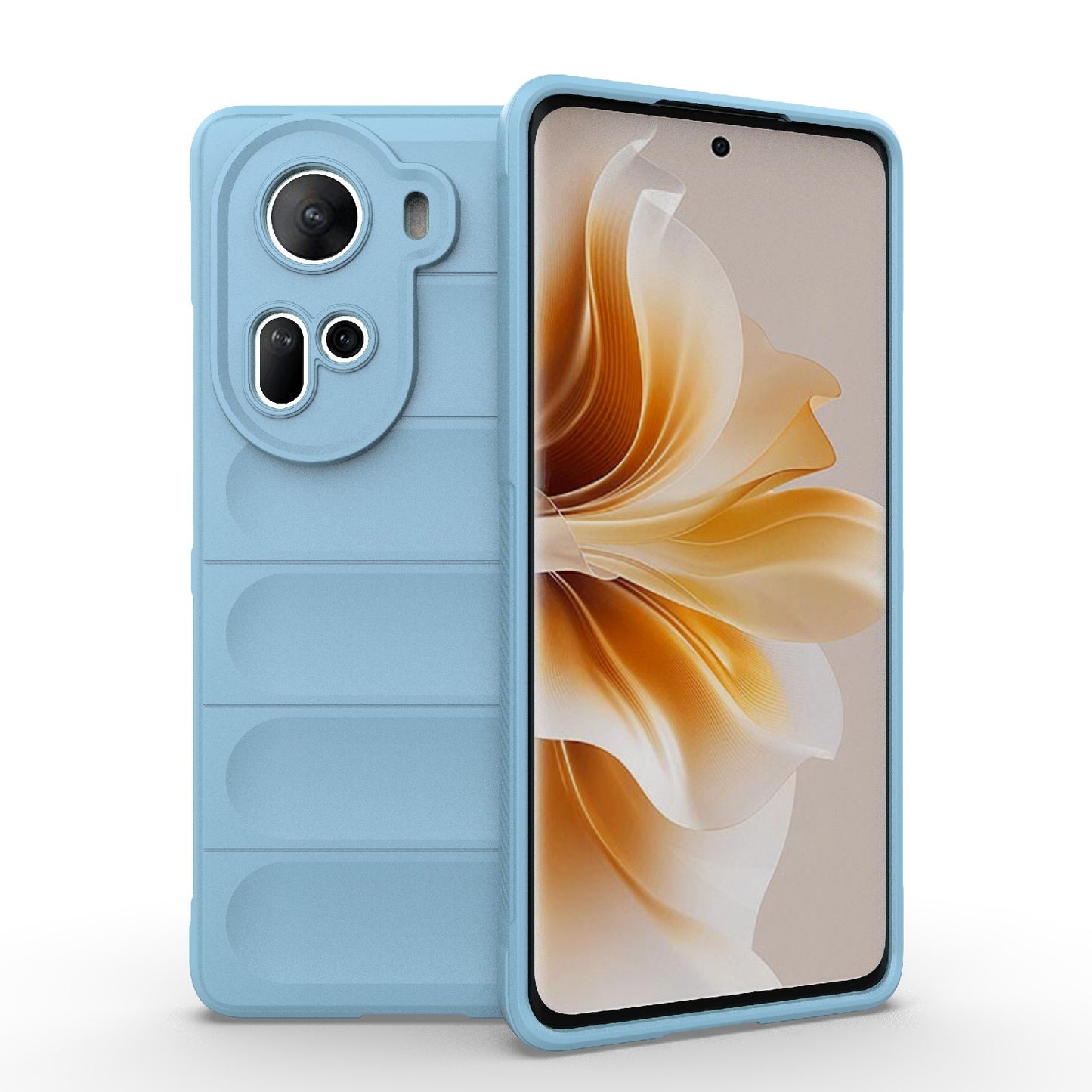 OPPO Reno11 5G Global Magic Shield TPU + Flannel Phone Case - Stylish, Durable, and Lightweight Protection