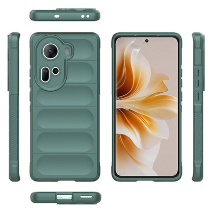 OPPO Reno11 5G Global Magic Shield TPU + Flannel Phone Case - Stylish, Durable, and Lightweight Protection
