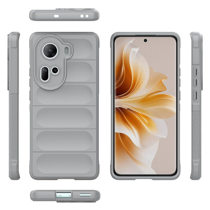 OPPO Reno11 5G Global Magic Shield TPU + Flannel Phone Case - Stylish, Durable, and Lightweight Protection