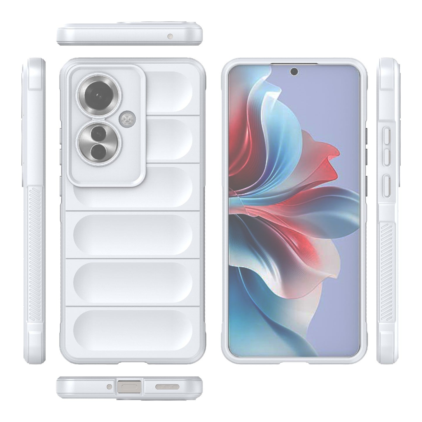 OPPO Reno11 F 5G Global Magic Shield TPU + Flannel Phone Case - Stylish, Durable, and Lightweight Protection