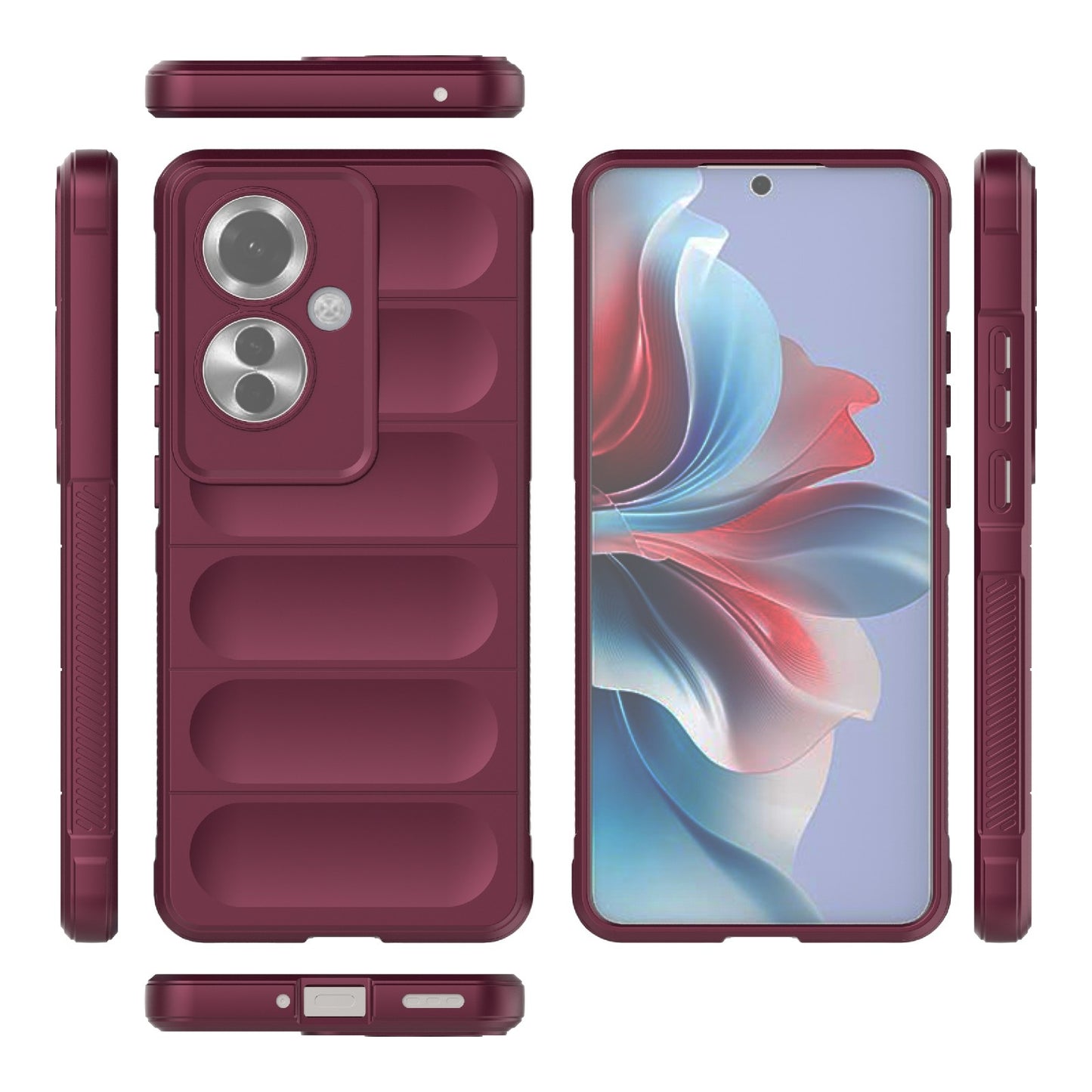 OPPO Reno11 F 5G Global Magic Shield TPU + Flannel Phone Case - Stylish, Durable, and Lightweight Protection
