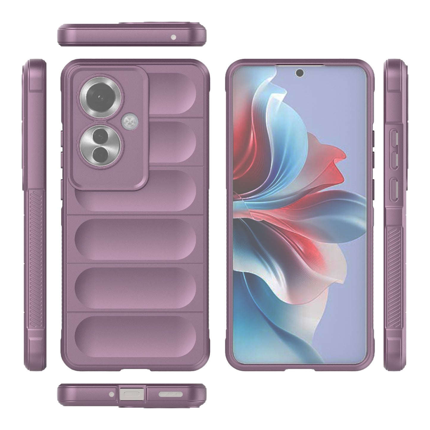 OPPO Reno11 F 5G Global Magic Shield TPU + Flannel Phone Case - Stylish, Durable, and Lightweight Protection