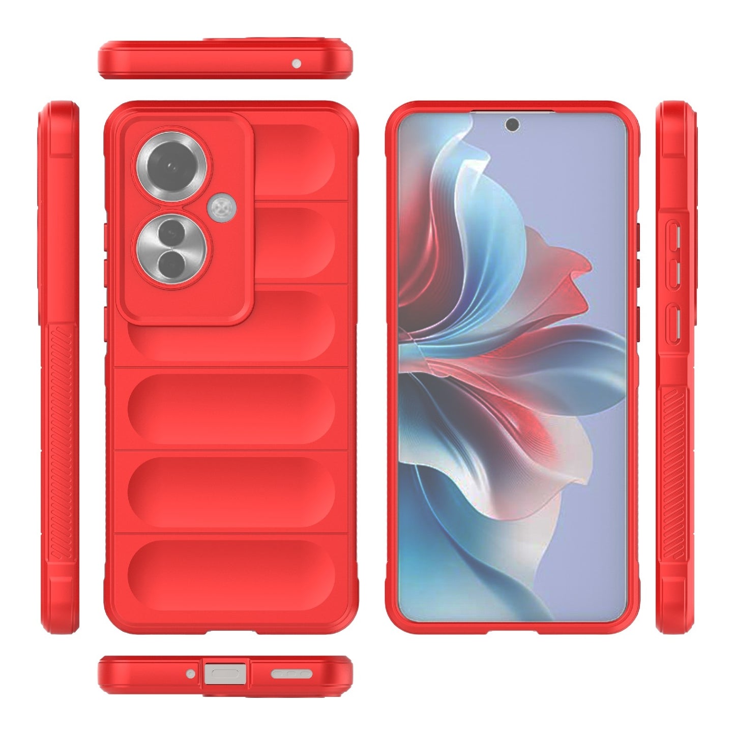 OPPO Reno11 F 5G Global Magic Shield TPU + Flannel Phone Case - Stylish, Durable, and Lightweight Protection