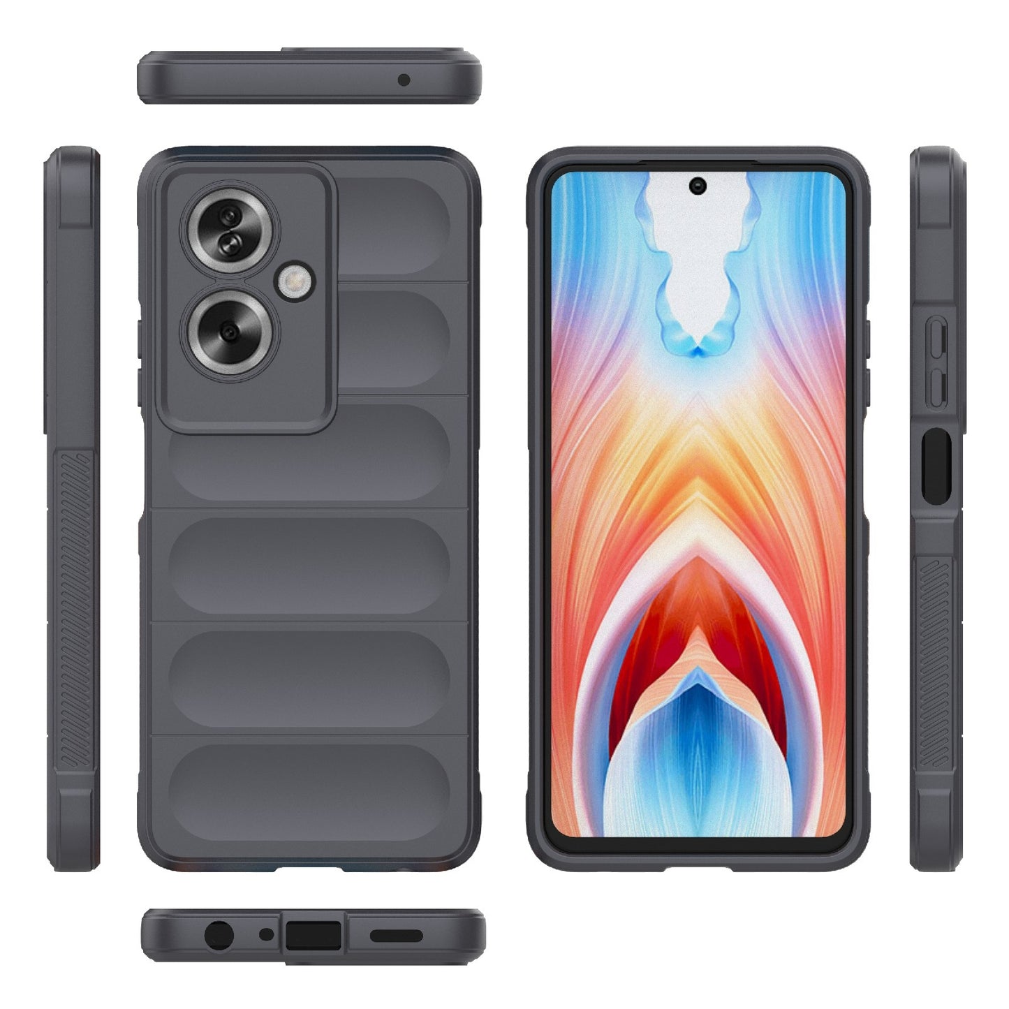 OPPO A79 5G Global Magic Shield TPU + Flannel Phone Case - Stylish, Durable, and Lightweight Protection