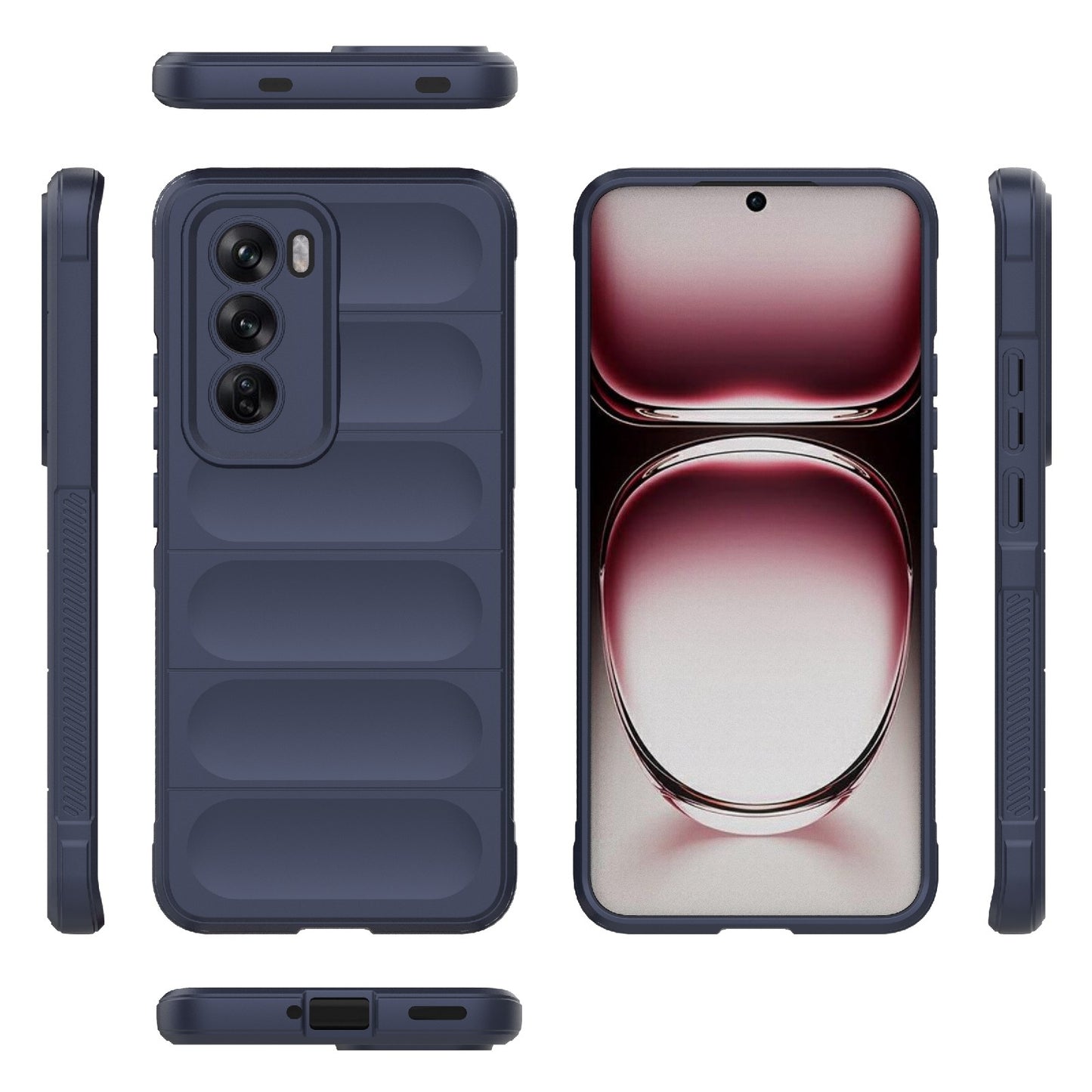 OPPO Reno12 Global Magic Shield TPU + Flannel Phone Case - Stylish, Durable, and Lightweight Protection