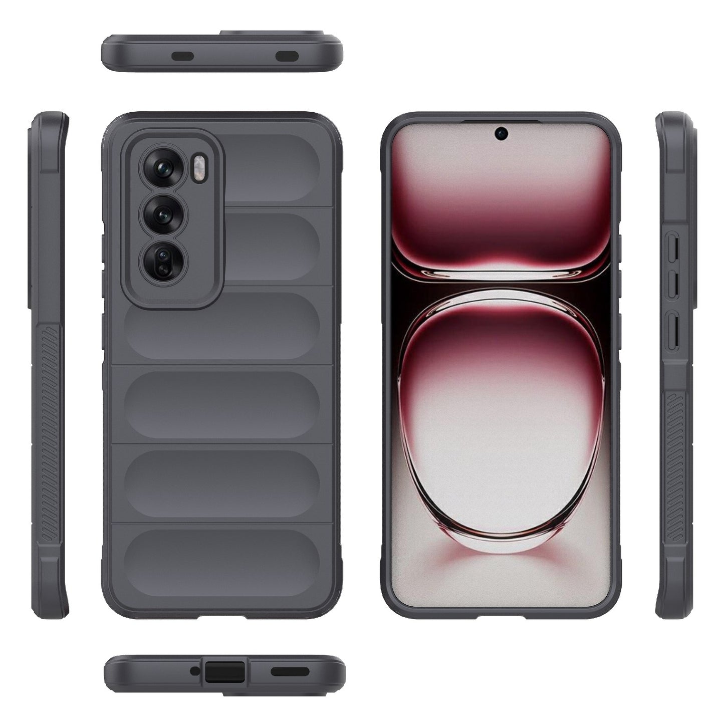 OPPO Reno12 Global Magic Shield TPU + Flannel Phone Case - Stylish, Durable, and Lightweight Protection