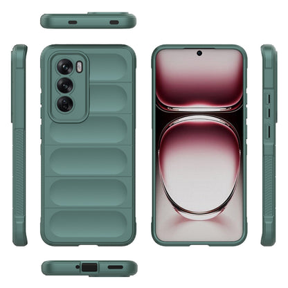 OPPO Reno12 Global Magic Shield TPU + Flannel Phone Case - Stylish, Durable, and Lightweight Protection