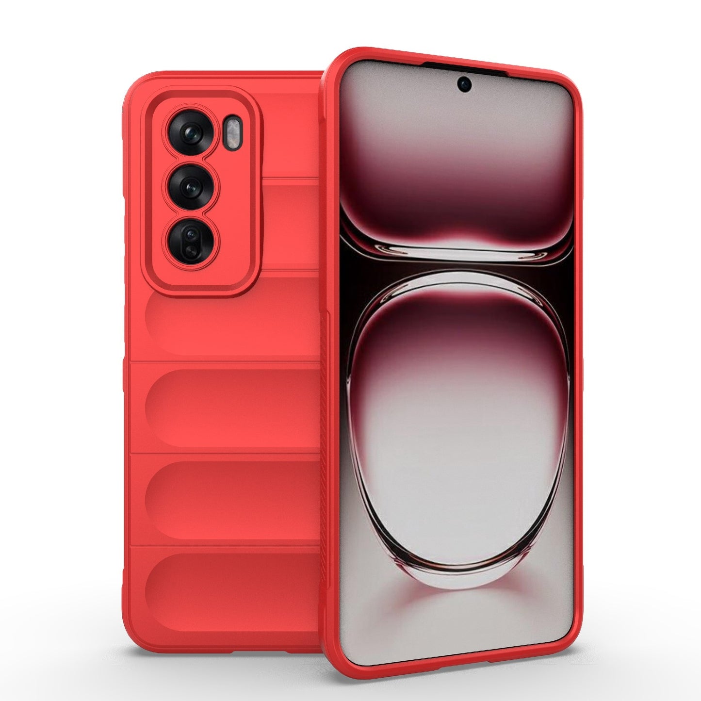 OPPO Reno12 Global Magic Shield TPU + Flannel Phone Case - Stylish, Durable, and Lightweight Protection