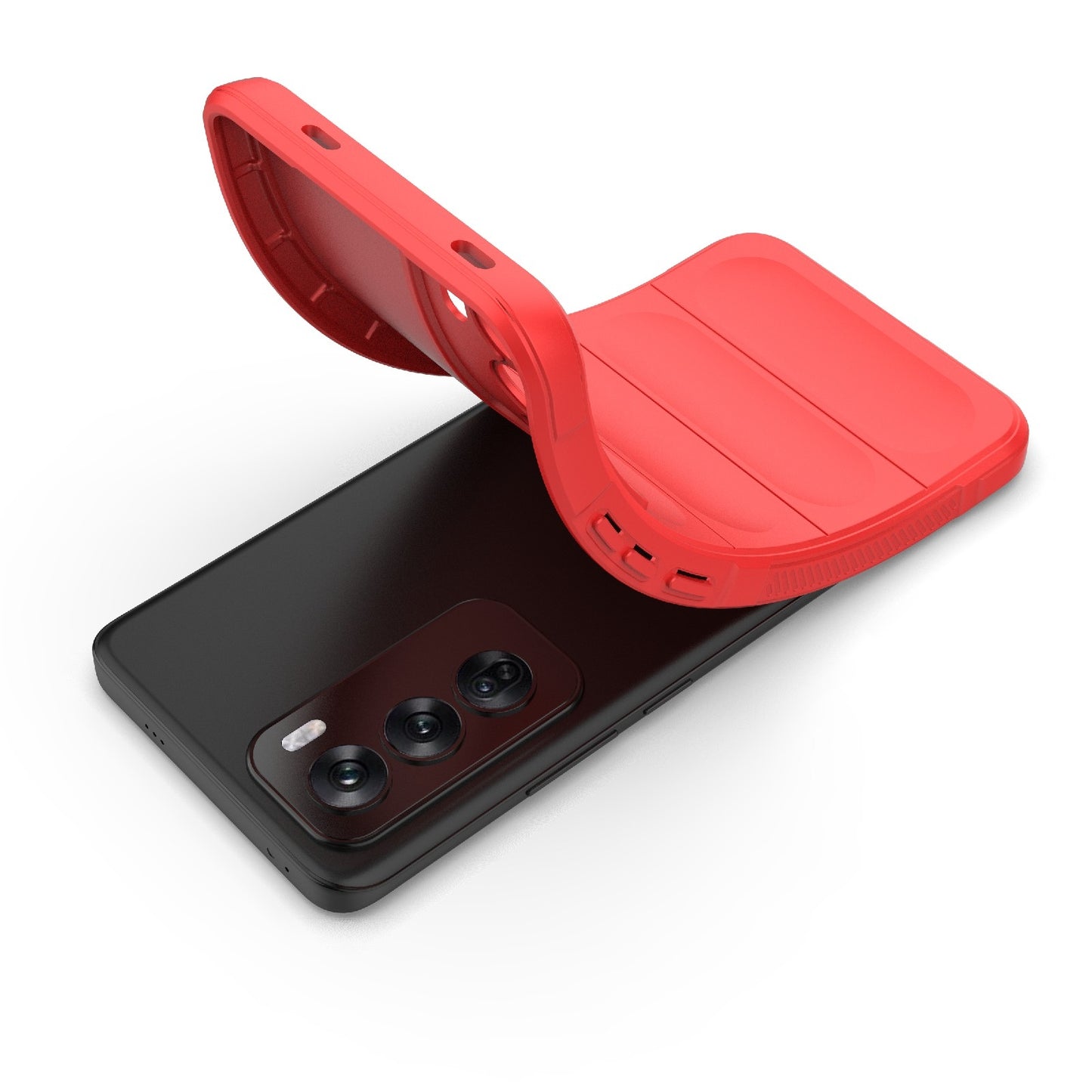 OPPO Reno12 Global Magic Shield TPU + Flannel Phone Case - Stylish, Durable, and Lightweight Protection