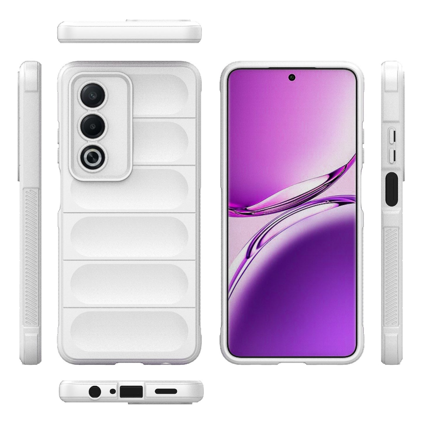 OPPO A3 Pro India Magic Shield TPU + Flannel Phone Case - Stylish, Durable, and Lightweight Protection