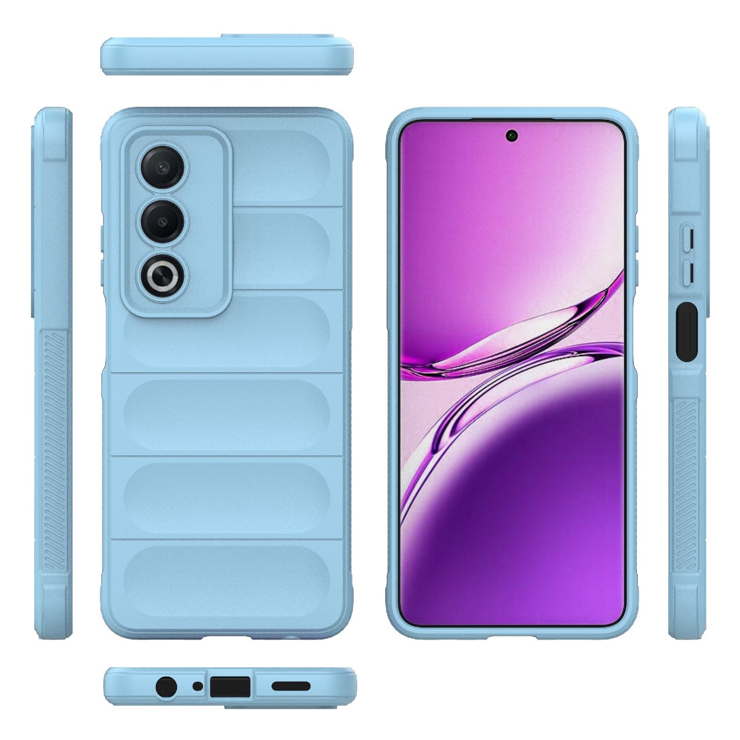 OPPO A3 Pro India Magic Shield TPU + Flannel Phone Case - Stylish, Durable, and Lightweight Protection