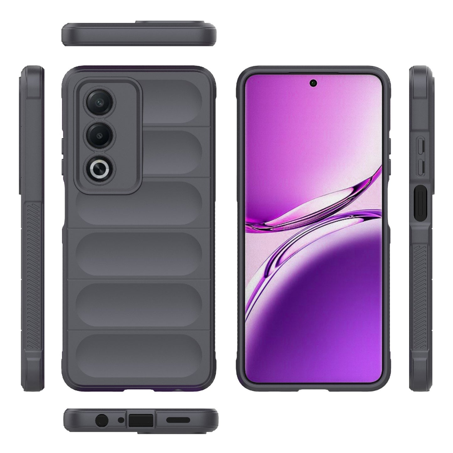 OPPO A3 Pro India Magic Shield TPU + Flannel Phone Case - Stylish, Durable, and Lightweight Protection