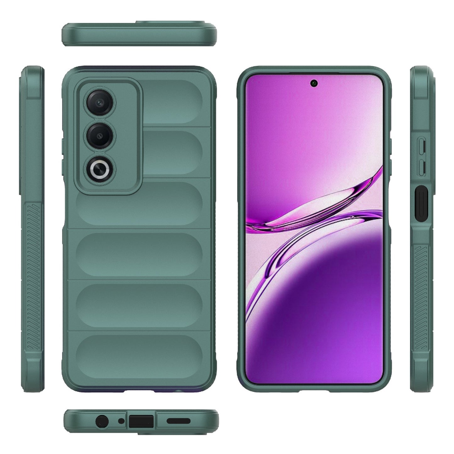 OPPO A3 Pro India Magic Shield TPU + Flannel Phone Case - Stylish, Durable, and Lightweight Protection