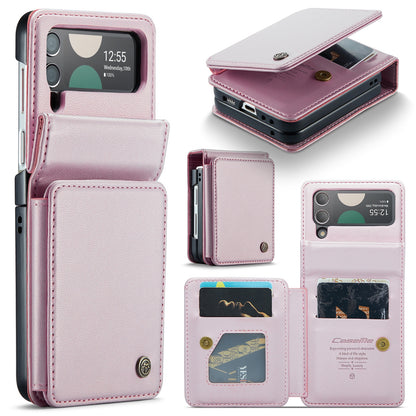 Samsung Galaxy Z Flip4 5G CaseMe C22 Card Slots Holder RFID Anti-theft Phone Case