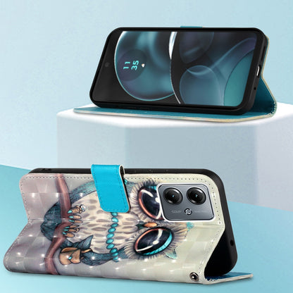 Motorola Moto G14 Leather Flip Phone Case with 3D Painted Design, Card Holder, Wallet & Stand Function - Durable Protection & Easy Access