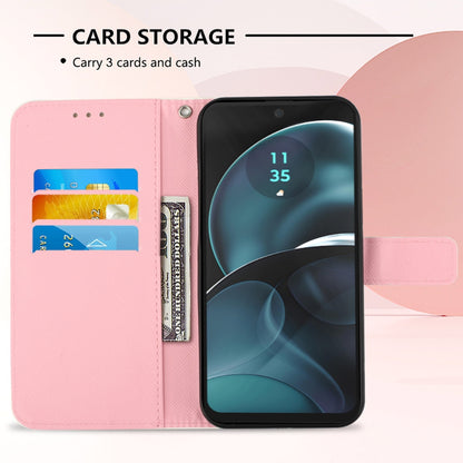 Motorola Moto G14 Leather Flip Phone Case with 3D Painted Design, Card Holder, Wallet & Stand Function - Durable Protection & Easy Access