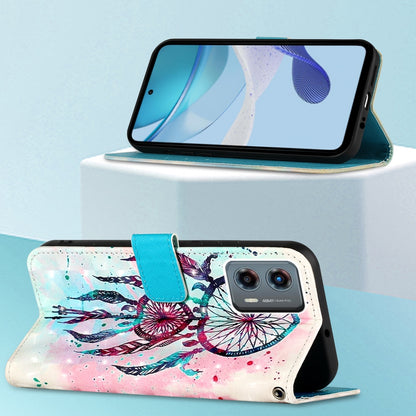 Motorola Moto G 5G 2023 Leather Flip Phone Case with 3D Painted Design, Card Holder, Wallet & Stand Function - Durable Protection & Easy Access
