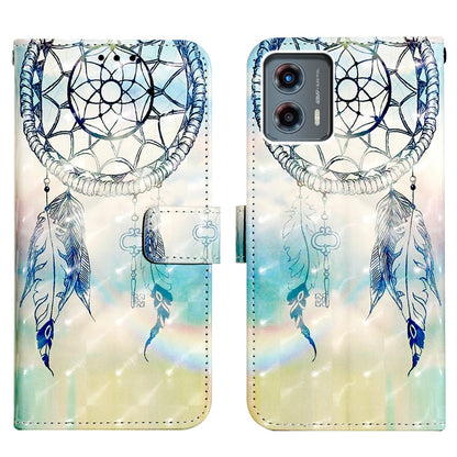 Motorola Moto G 5G 2023 Leather Flip Phone Case with 3D Painted Design, Card Holder, Wallet & Stand Function - Durable Protection & Easy Access