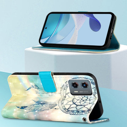 Motorola Moto G 5G 2023 Leather Flip Phone Case with 3D Painted Design, Card Holder, Wallet & Stand Function - Durable Protection & Easy Access