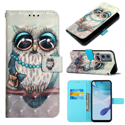 Motorola Moto G 5G 2023 Leather Flip Phone Case with 3D Painted Design, Card Holder, Wallet & Stand Function - Durable Protection & Easy Access