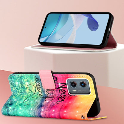 Motorola Moto G 5G 2023 Leather Flip Phone Case with 3D Painted Design, Card Holder, Wallet & Stand Function - Durable Protection & Easy Access