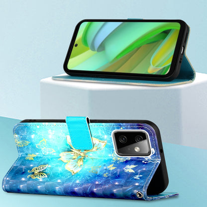 Motorola Moto G Power 2023 Leather Flip Phone Case with 3D Painted Design, Card Holder, Wallet & Stand Function - Durable Protection & Easy Access