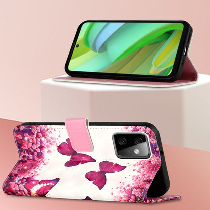 Motorola Moto G Power 2023 Leather Flip Phone Case with 3D Painted Design, Card Holder, Wallet & Stand Function - Durable Protection & Easy Access