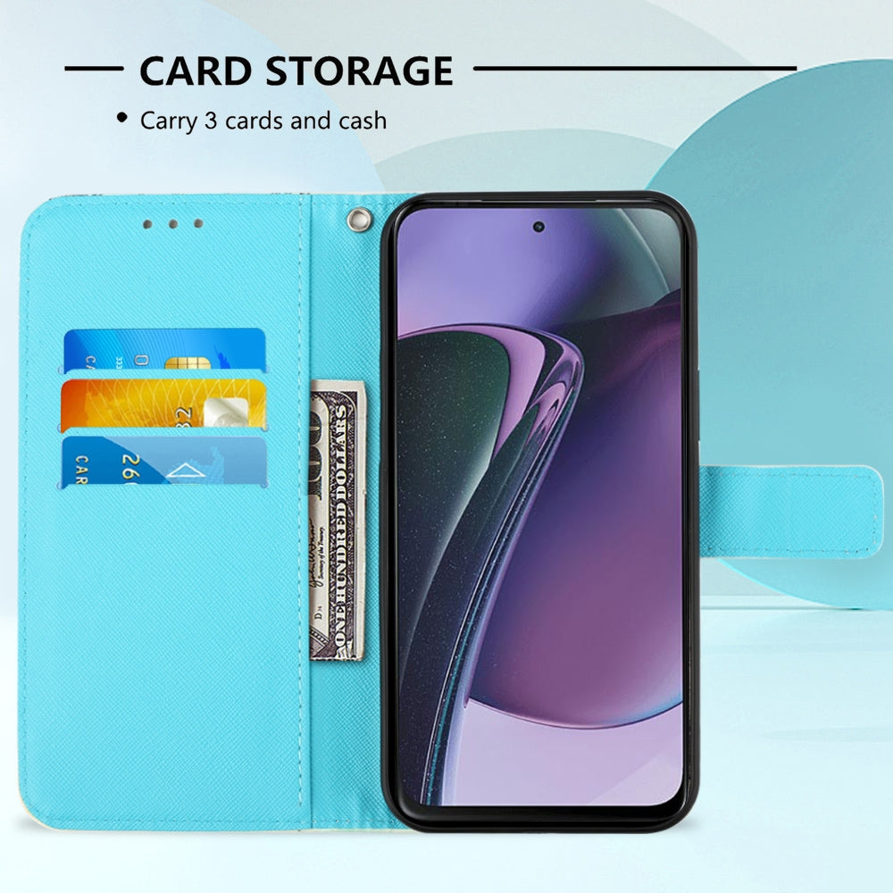 Motorola Moto G Stylus 5G 2023 Leather Flip Phone Case with 3D Painted Design, Card Holder, Wallet & Stand Function - Durable Protection & Easy Access