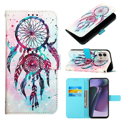 Motorola Moto G Stylus 5G 2023 Leather Flip Phone Case with 3D Painted Design, Card Holder, Wallet & Stand Function - Durable Protection & Easy Access