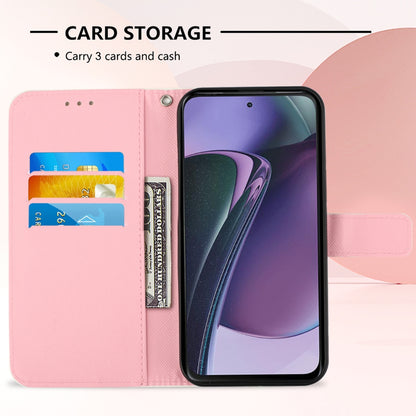 Motorola Moto G Stylus 5G 2023 Leather Flip Phone Case with 3D Painted Design, Card Holder, Wallet & Stand Function - Durable Protection & Easy Access