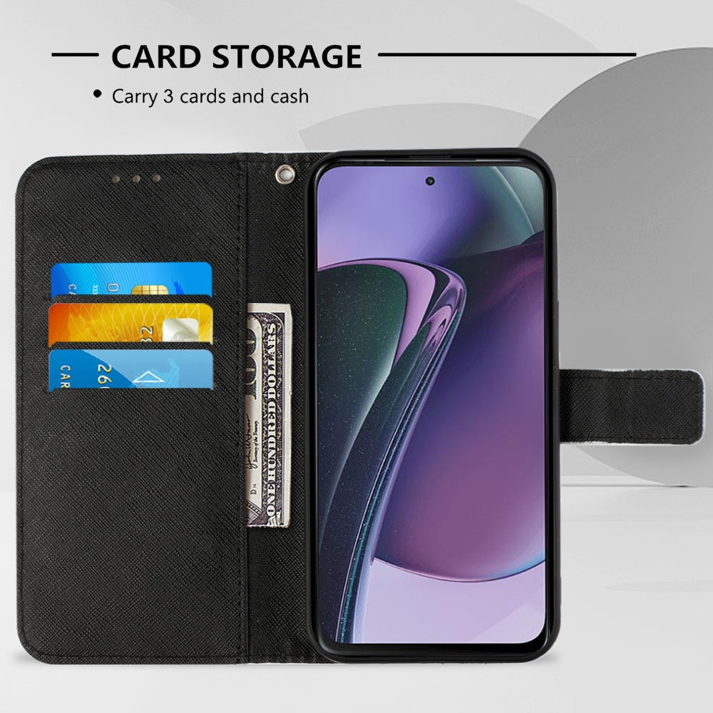 Motorola Moto G Stylus 5G 2023 Leather Flip Phone Case with 3D Painted Design, Card Holder, Wallet & Stand Function - Durable Protection & Easy Access