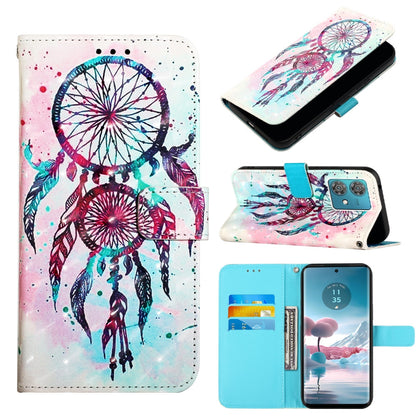 Motorola Edge 40 Neo Leather Flip Phone Case with 3D Painted Design, Card Holder, Wallet & Stand Function - Durable Protection & Easy Access