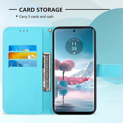 Motorola Edge 40 Neo Leather Flip Phone Case with 3D Painted Design, Card Holder, Wallet & Stand Function - Durable Protection & Easy Access