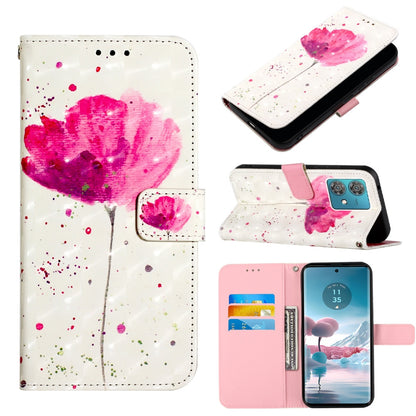 Motorola Edge 40 Neo Leather Flip Phone Case with 3D Painted Design, Card Holder, Wallet & Stand Function - Durable Protection & Easy Access