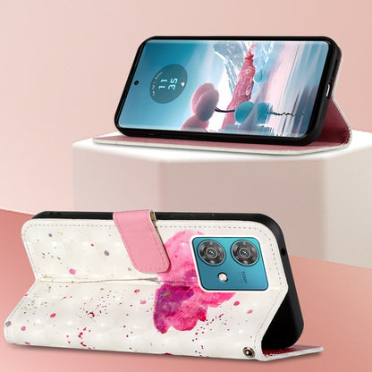 Motorola Edge 40 Neo Leather Flip Phone Case with 3D Painted Design, Card Holder, Wallet & Stand Function - Durable Protection & Easy Access