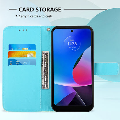 Motorola Moto G Play 4G 2024 Leather Flip Phone Case with 3D Painted Design, Card Holder, Wallet & Stand Function - Durable Protection & Easy Access