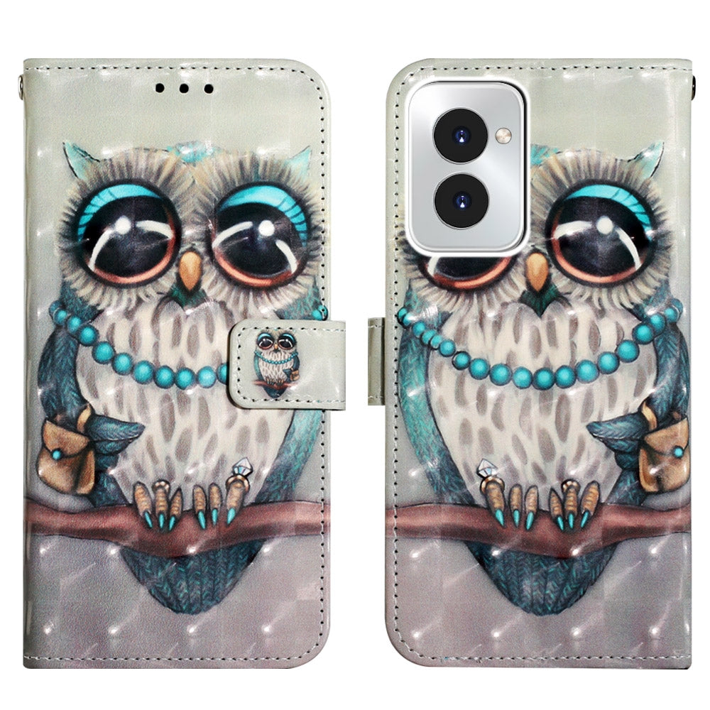 Motorola Moto G Power 5G 2024 Leather Flip Phone Case with 3D Painted Design, Card Holder, Wallet & Stand Function - Durable Protection & Easy Access