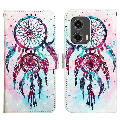Motorola Moto G Stylus 5G 2024 Leather Flip Phone Case with 3D Painted Design, Card Holder, Wallet & Stand Function - Durable Protection & Easy Access