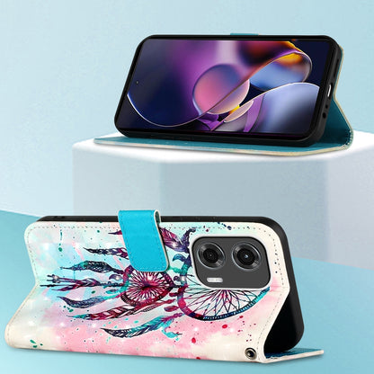 Motorola Moto G Stylus 5G 2024 Leather Flip Phone Case with 3D Painted Design, Card Holder, Wallet & Stand Function - Durable Protection & Easy Access