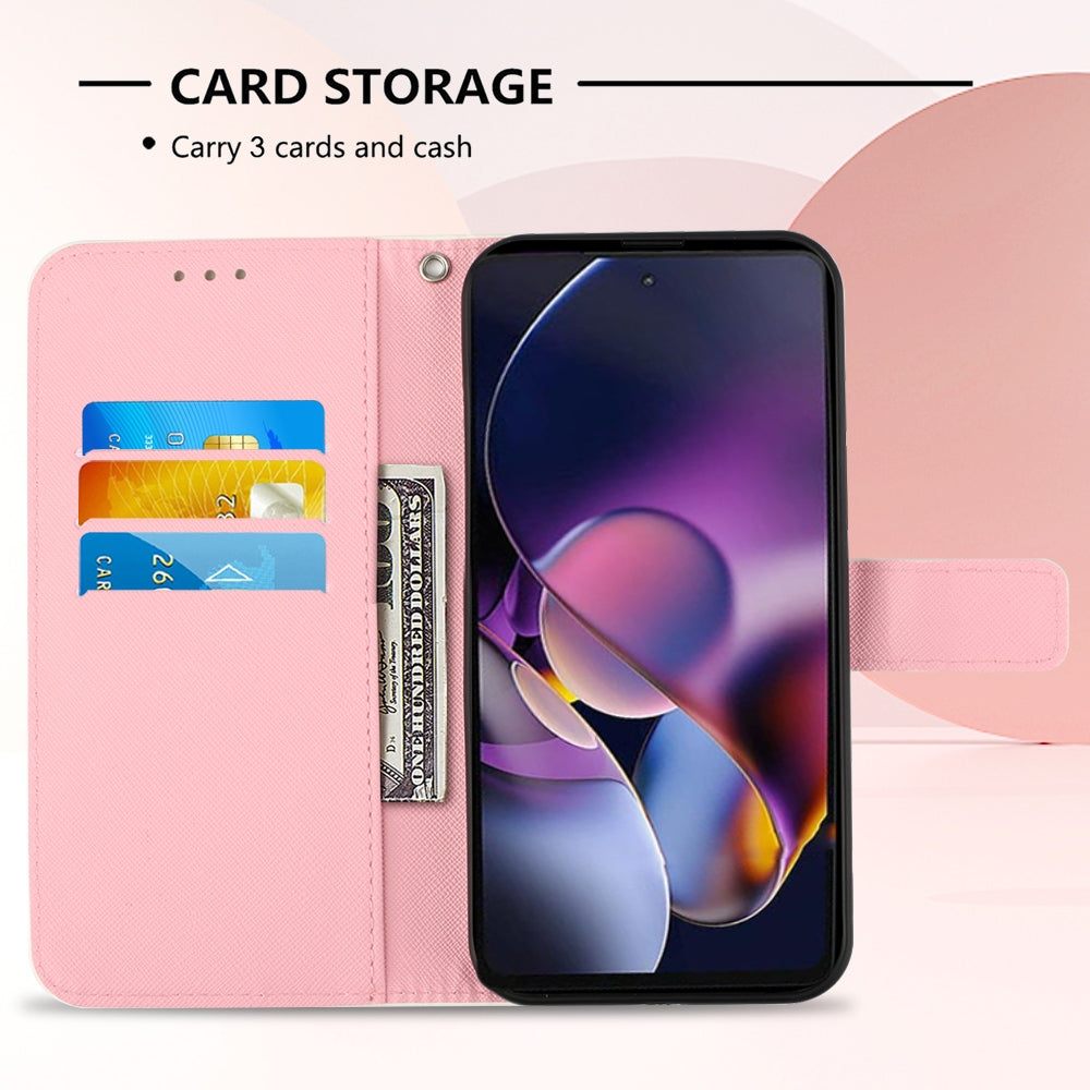 Motorola Moto G Stylus 5G 2024 Leather Flip Phone Case with 3D Painted Design, Card Holder, Wallet & Stand Function - Durable Protection & Easy Access
