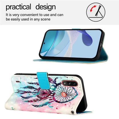 Motorola Moto E7 Power Leather Flip Phone Case with 3D Painted Design, Card Holder, Wallet & Stand Function - Durable Protection & Easy Access