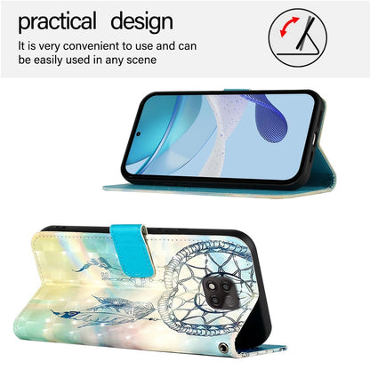 Motorola Moto G Power 2021 Leather Flip Phone Case with 3D Painted Design, Card Holder, Wallet & Stand Function - Durable Protection & Easy Access